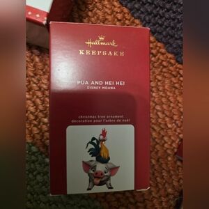 Hallmark Keepsake Pua and Hei Hei Red Ornament
